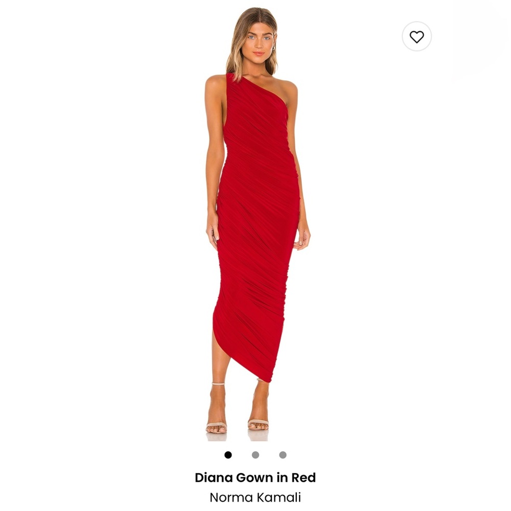 Norma Kamali Diana Gown in red Large